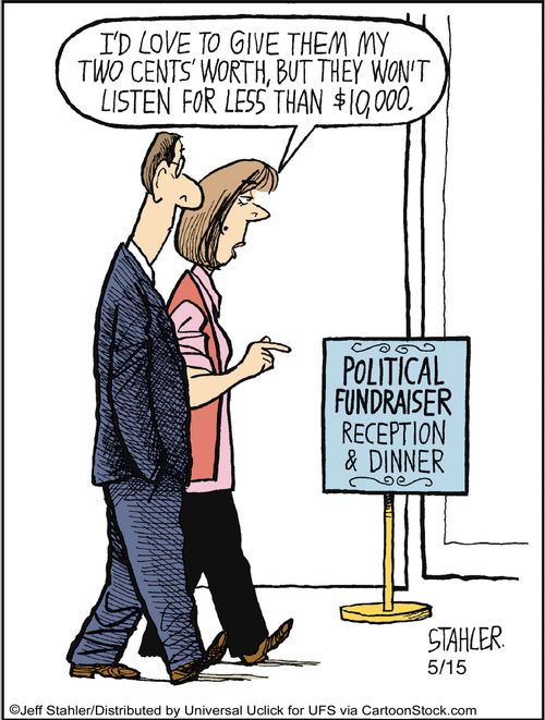 'I'd love to give them my two cents' worth, but they won't listen for less than $10,000.'