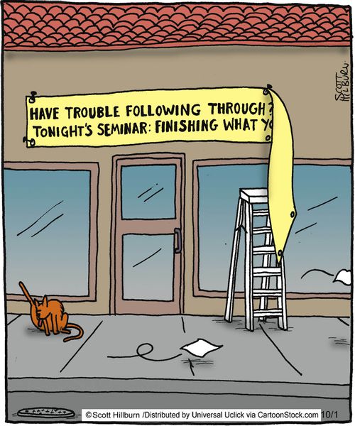 Following through!