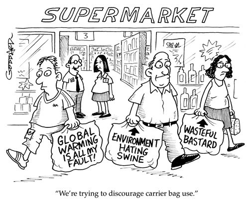 'We're trying to discourage carrier bag use.'