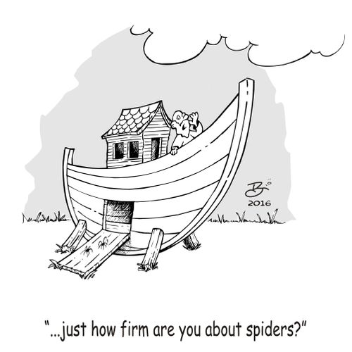 "...just how firm are you about spiders?"