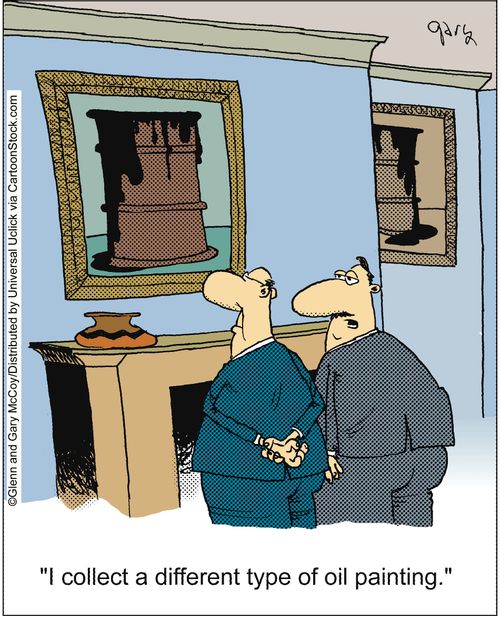 'I collect a different type of oil painting.'