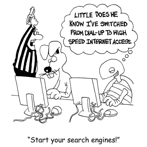 'Start your search engines!'