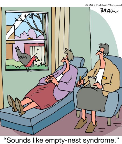 'Sounds like empty-nest syndrome.'