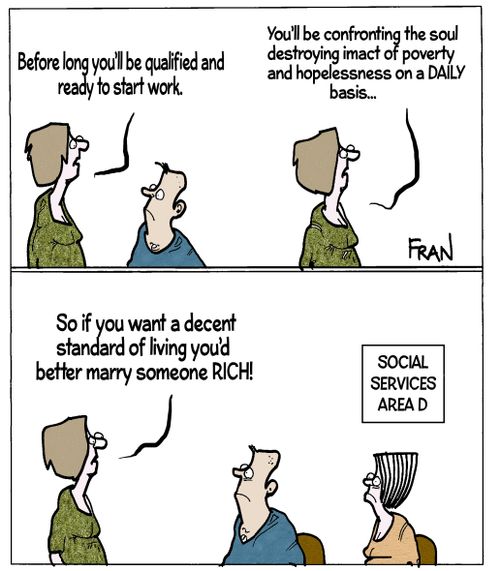 "Before long you'll be qualified and ready to start work."