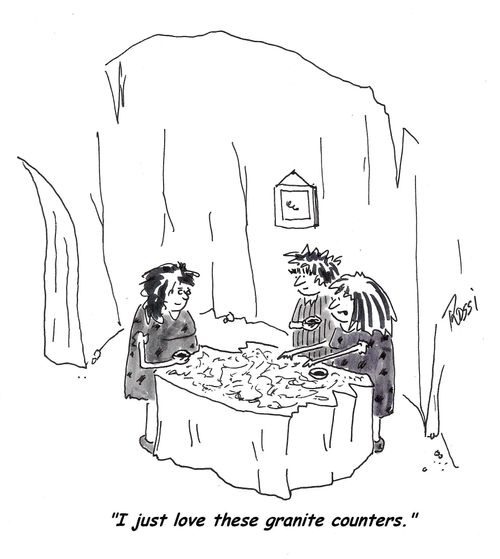'I just love these granite counters.'