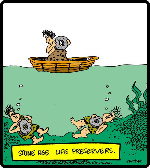 Stone Age Life Preservers.
