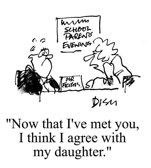 'Now that I've met you, I think I agree with my daughter.'