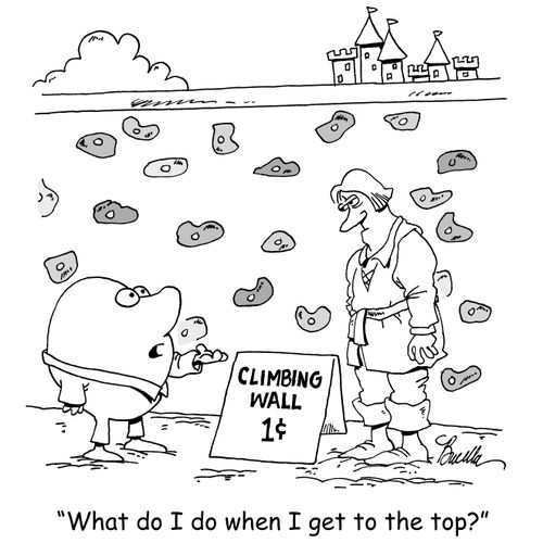 "What do I do when I get to the top?"