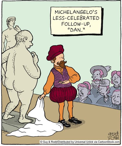 Michelangelo's less-celebrated follow-up, 'Dan'.