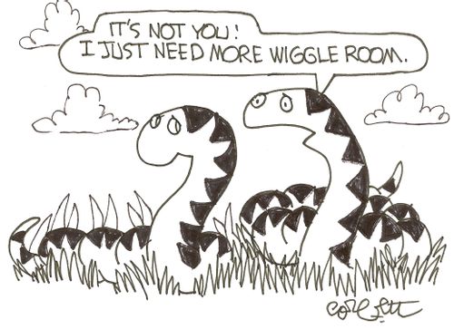 'It's not you! I just need more wiggle room.'
