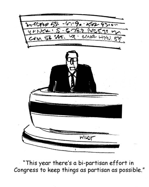 'This year there's a bi-partisan effort in Congress to keep things as partisan as possible.'