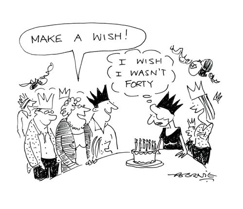 Make a wish!  I wish I wasn't forty...
