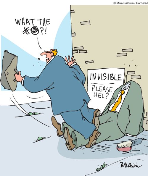 Invisible. Please help