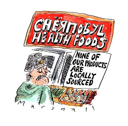 Chernobyl Health Foods: None of our products are locally sourced.
