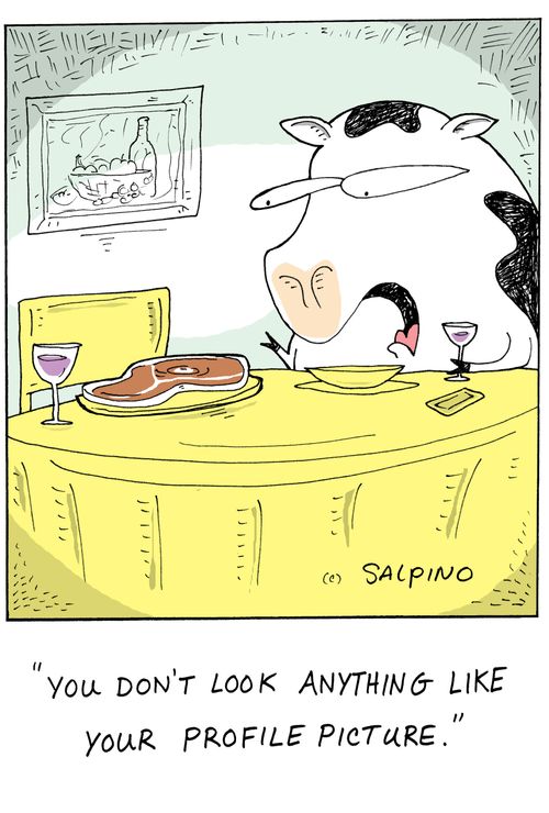 "You don't look anything like your profile picture."