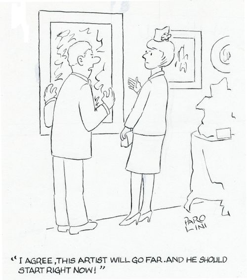 'I agree, this artist will go far and he should start right now!'