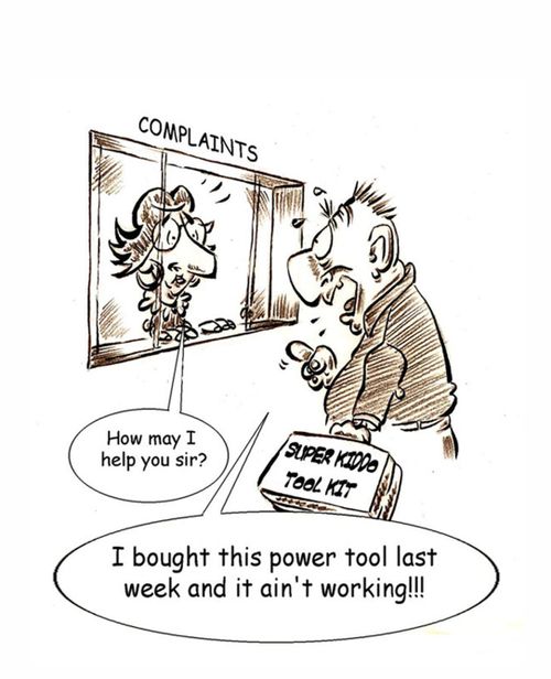 I bought this power tool last week and it ain't working!