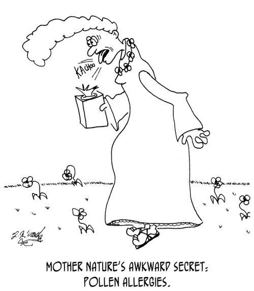 Mother Nature's awkward secret: pollen allergies.
