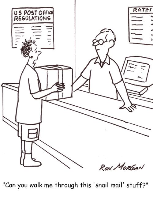 'Can you walk me through this 'snail mail' stuff?'