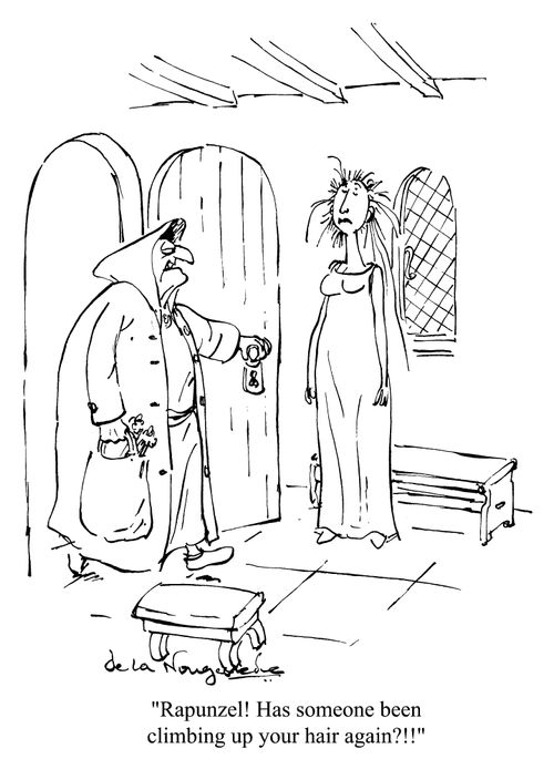"Has someone been climbing up your hair again."
