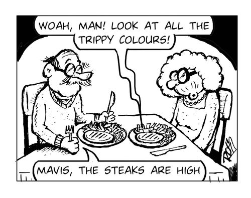 'Woah, man! Look at all the trippy colours!'