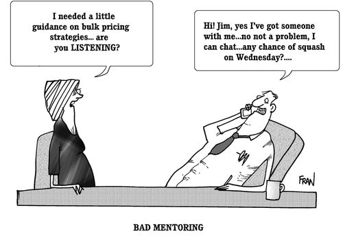 'I needed a little guidance on bulk pricing strategies... are you LISTENING?'