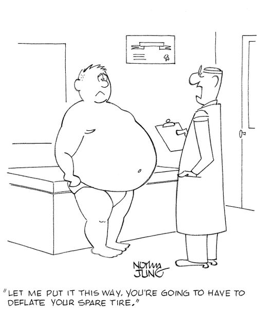 'Let me put it this way. You're going to have to deflate your spare tire.'