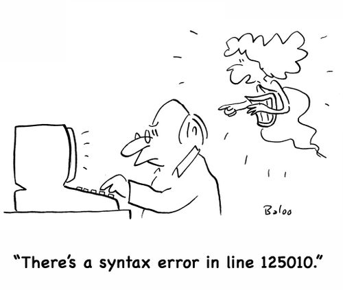 'There's a syntax error in line 125010.'