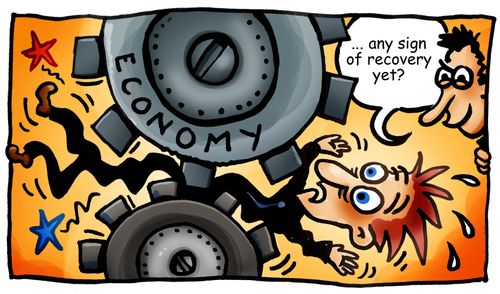 "Any sign of recovery yet?"