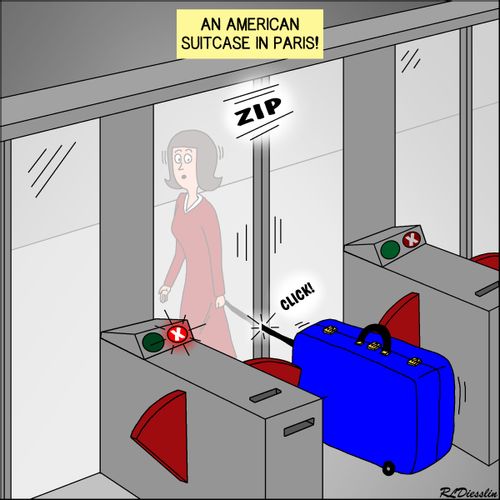 An American Suitcase in Paris!