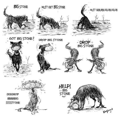 "Must get big stone."