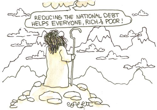'Reducing the nation's debt helps everyone, rich & poor!'