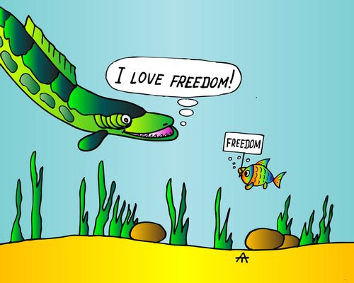 "I love freedom!"
