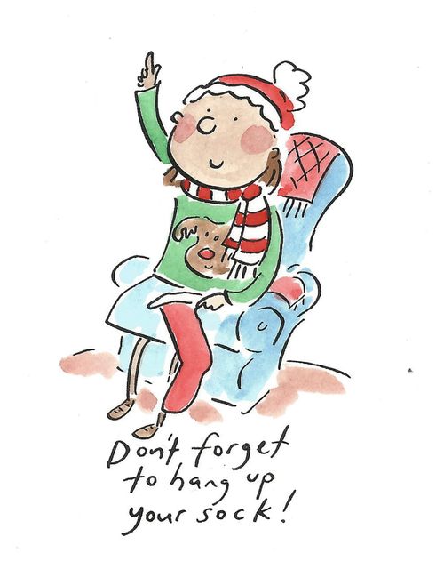 Don't forget to hang up your sock!