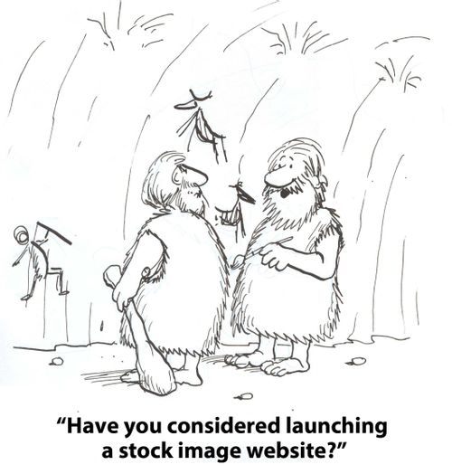 "Have you ever considered launching a stock image website?"