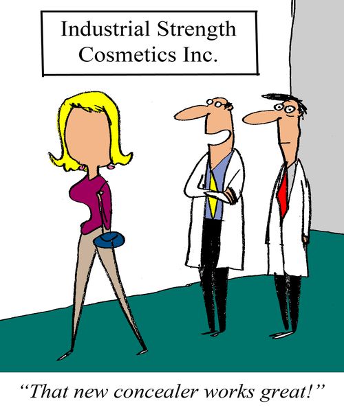 'That new concealer works great!'