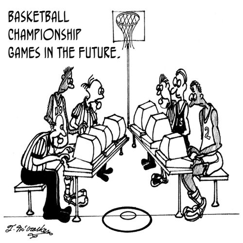 Basketball championship games in the future.