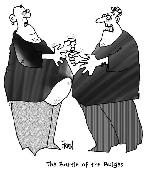 The battle of the bulges,