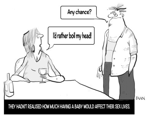 They hadn't realised how much having a baby would affect their sex lives.