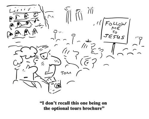 'I don't recall this one being on the optional tours brochure'