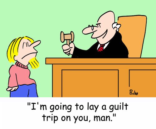 'I'm going to lay a guilt trip on you, man.'