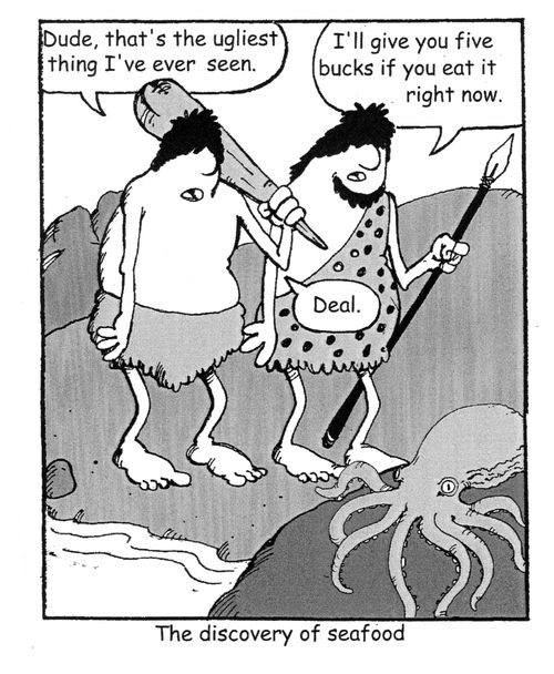 The discovery of Seafood.