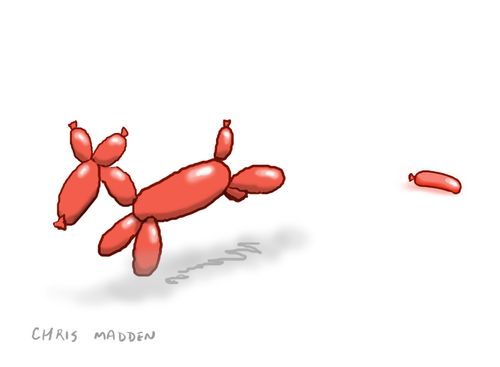 Balloon dog fouling path,