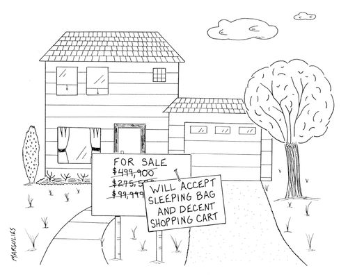 Home seller has given up after reducing price many times.