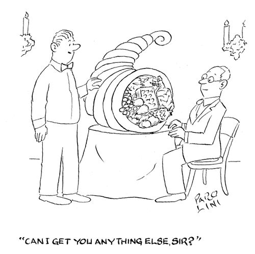 'Can I get you anything else, sir?'