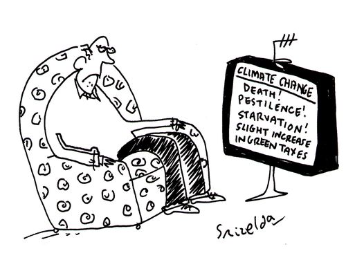Climate change: Death! Pestilence! Starvation! Slight increase in green taxes!