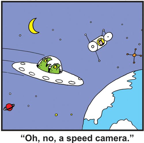 'Oh no a speed camera.'