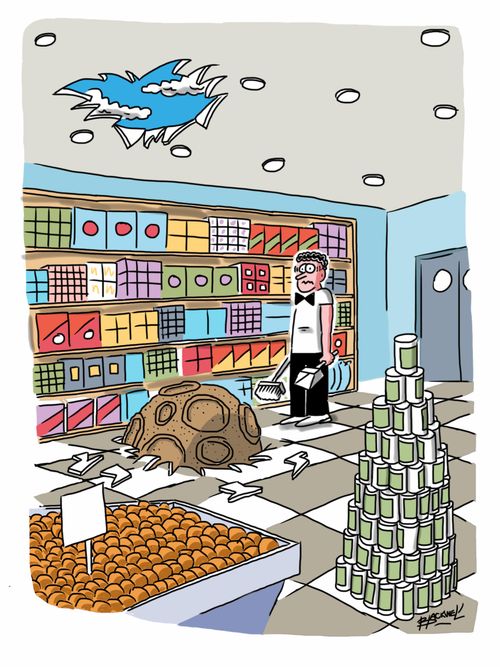 Meteorite cleanup