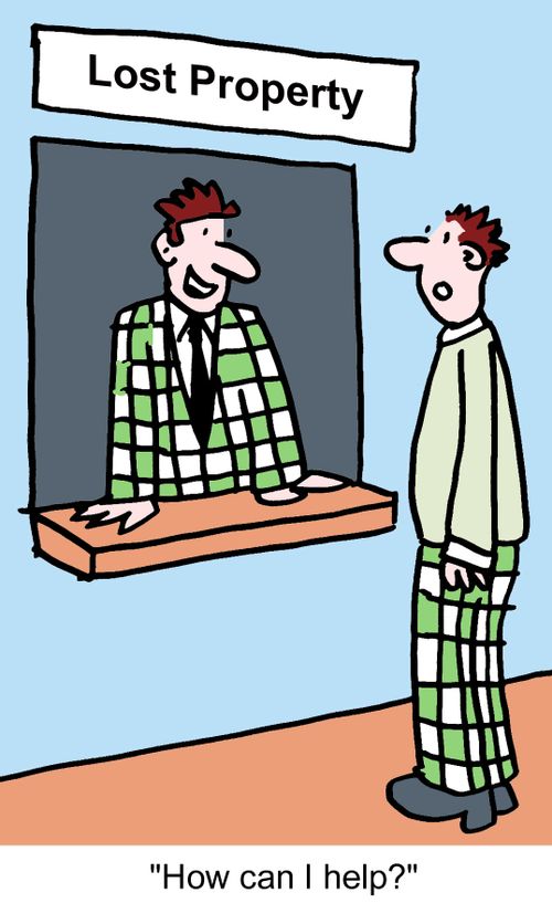 Lost Property: "How can I help?"