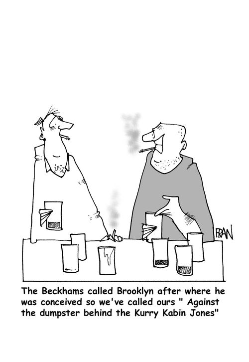 'The Beckhams called Brooklyn after where he was conceived so...'